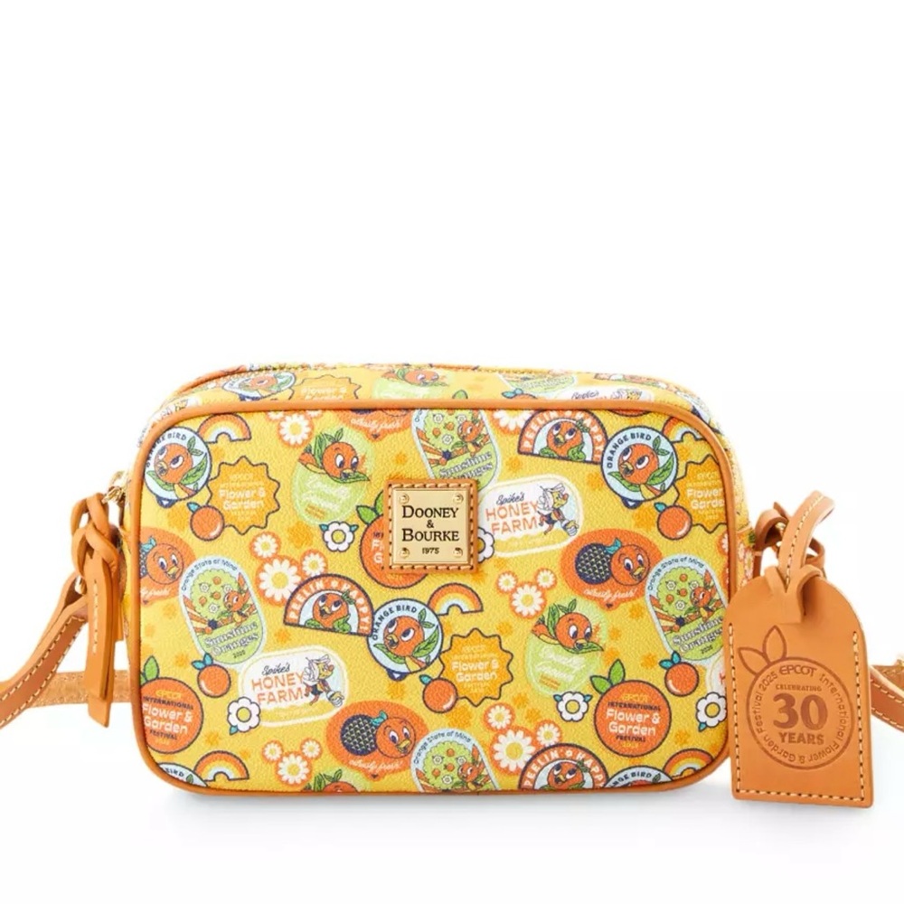 Disney 2025 Epcot Flower Garden Festival Orange Bird Dooney & Bourke Camera Bag